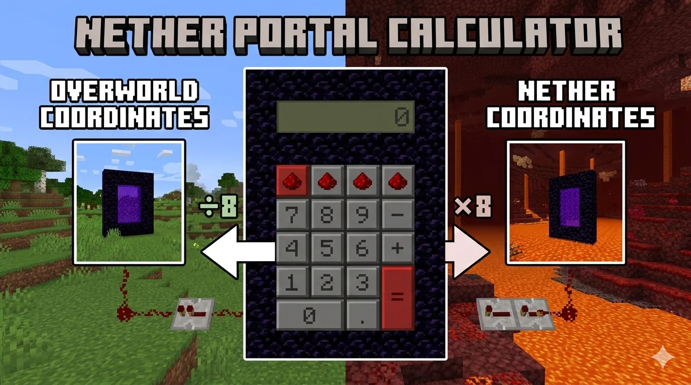 Nether Portal Calculator: The Ultimate Guide to Dimensions, Coordinates & Designs