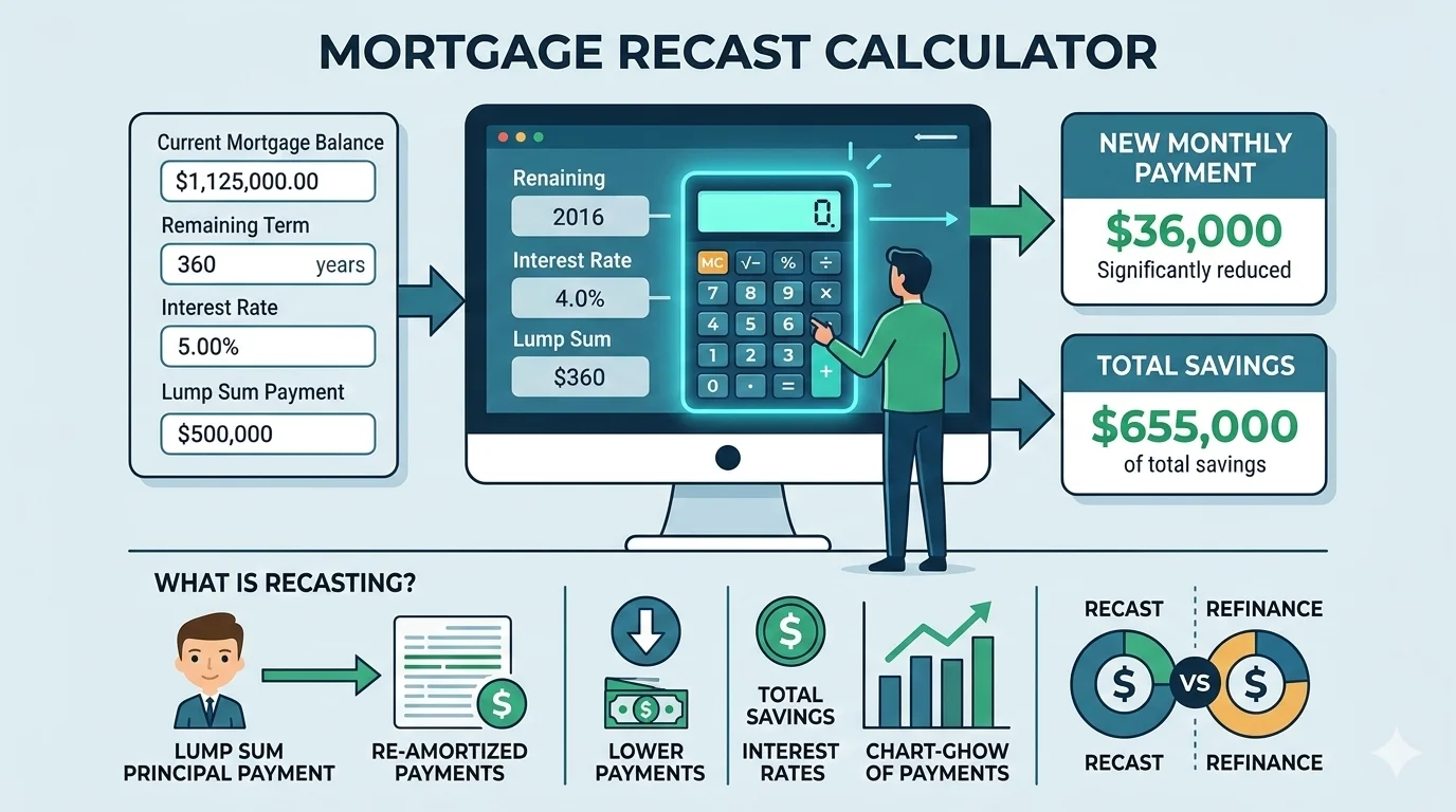 Mortgage Recast Calculator: Everything Homeowners Need to Know