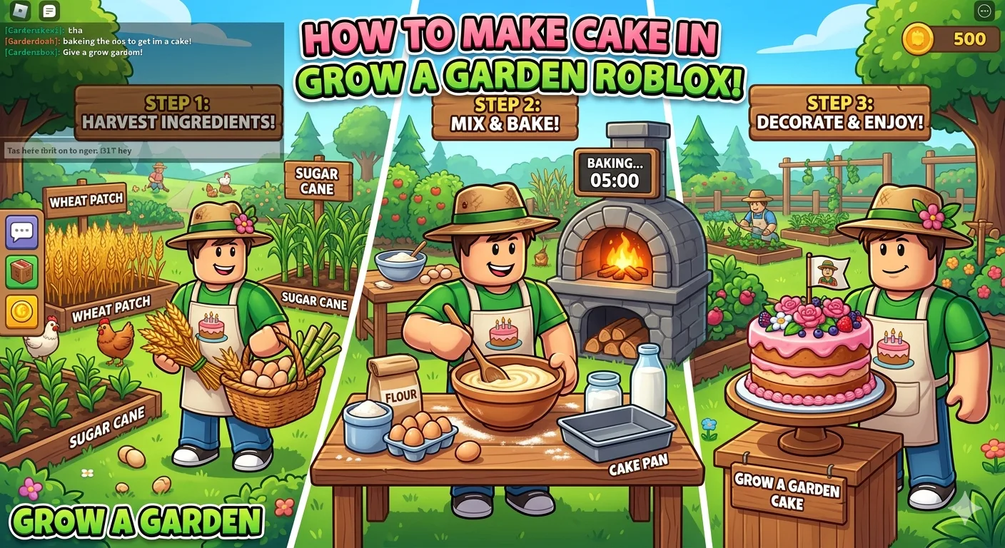 How To Make Cake In Grow A Garden Roblox