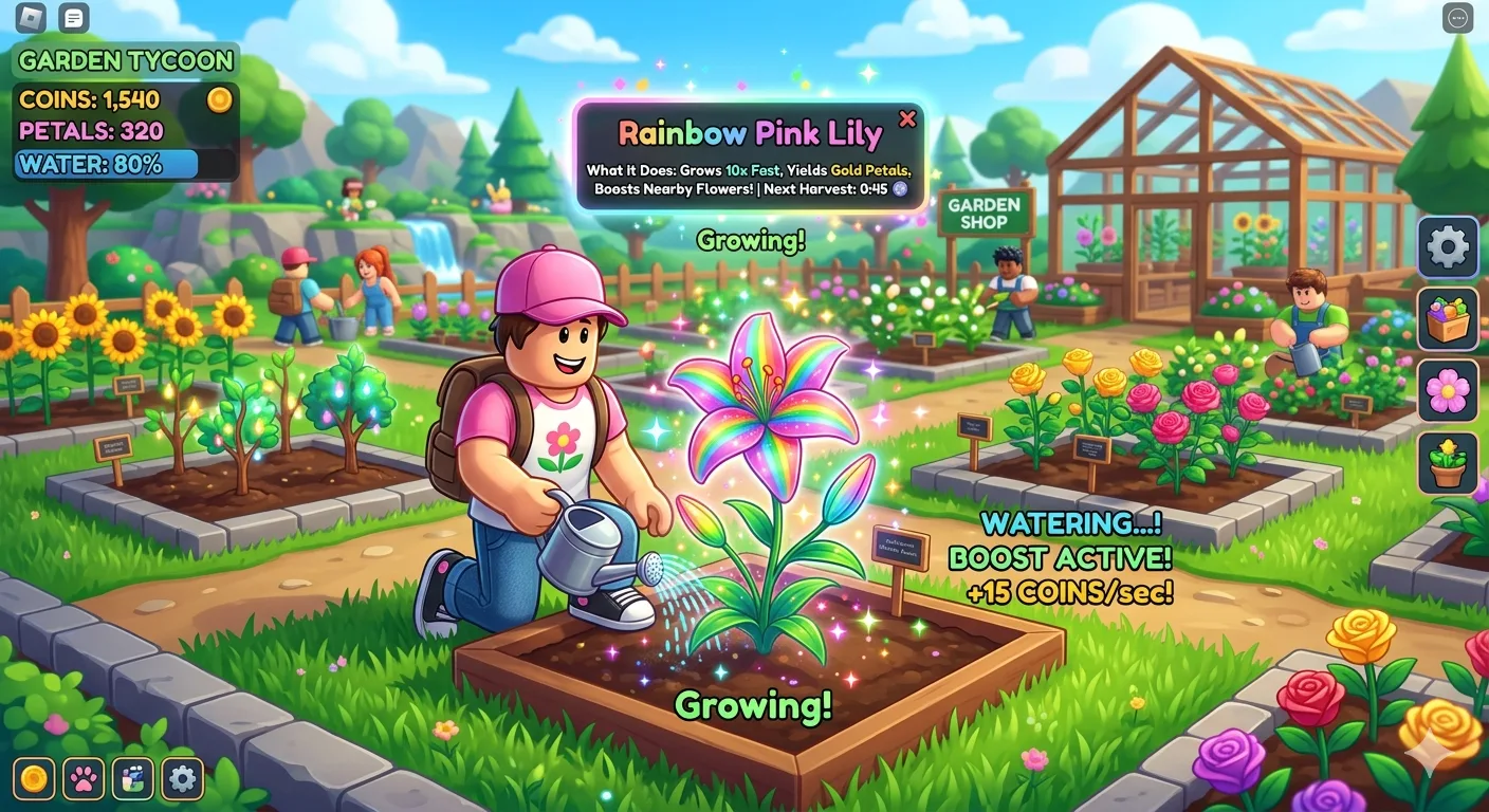What Does Rainbow Pink Lily Do in Grow a Garden Roblox?